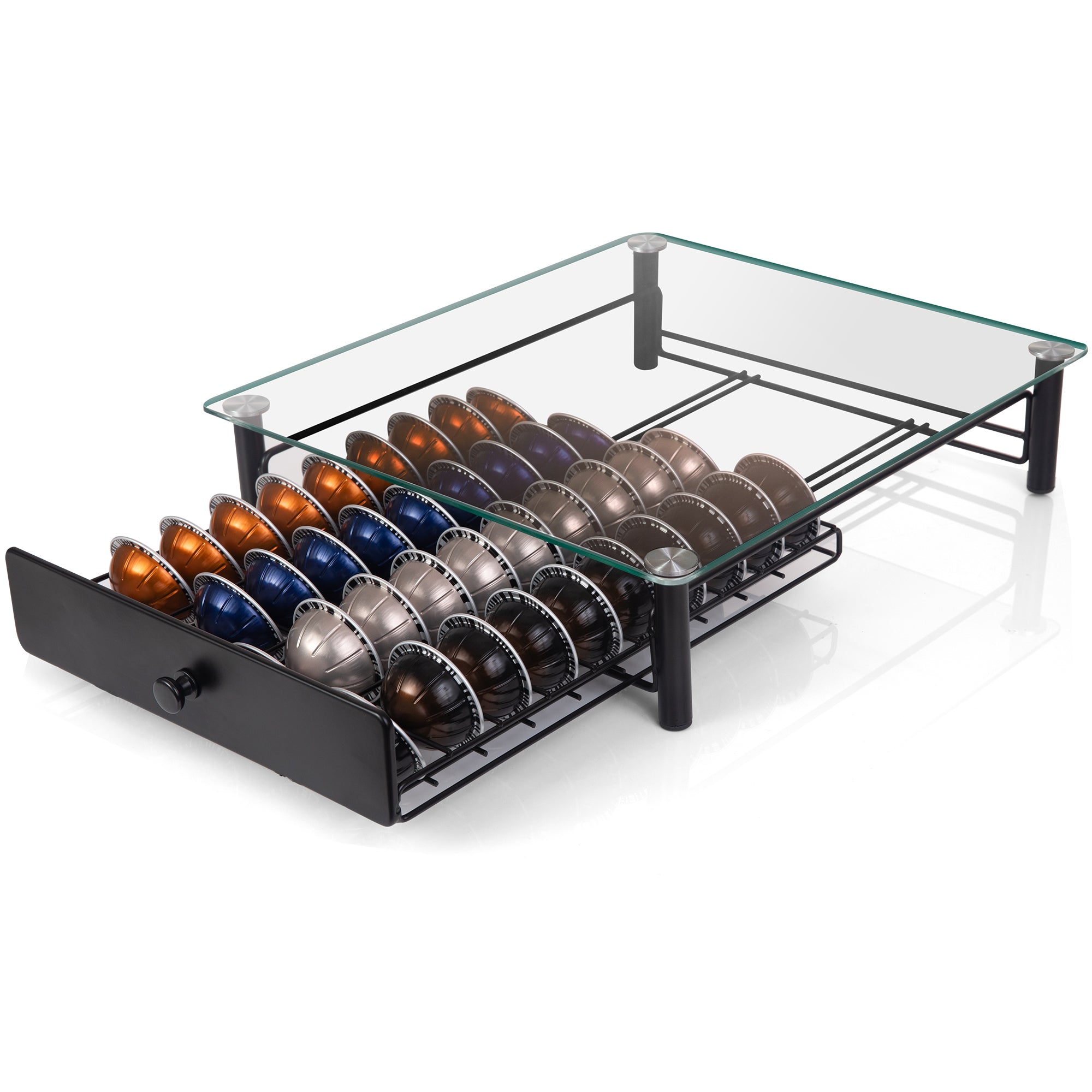 Vertuo Pod Drawer - Tempered Glass