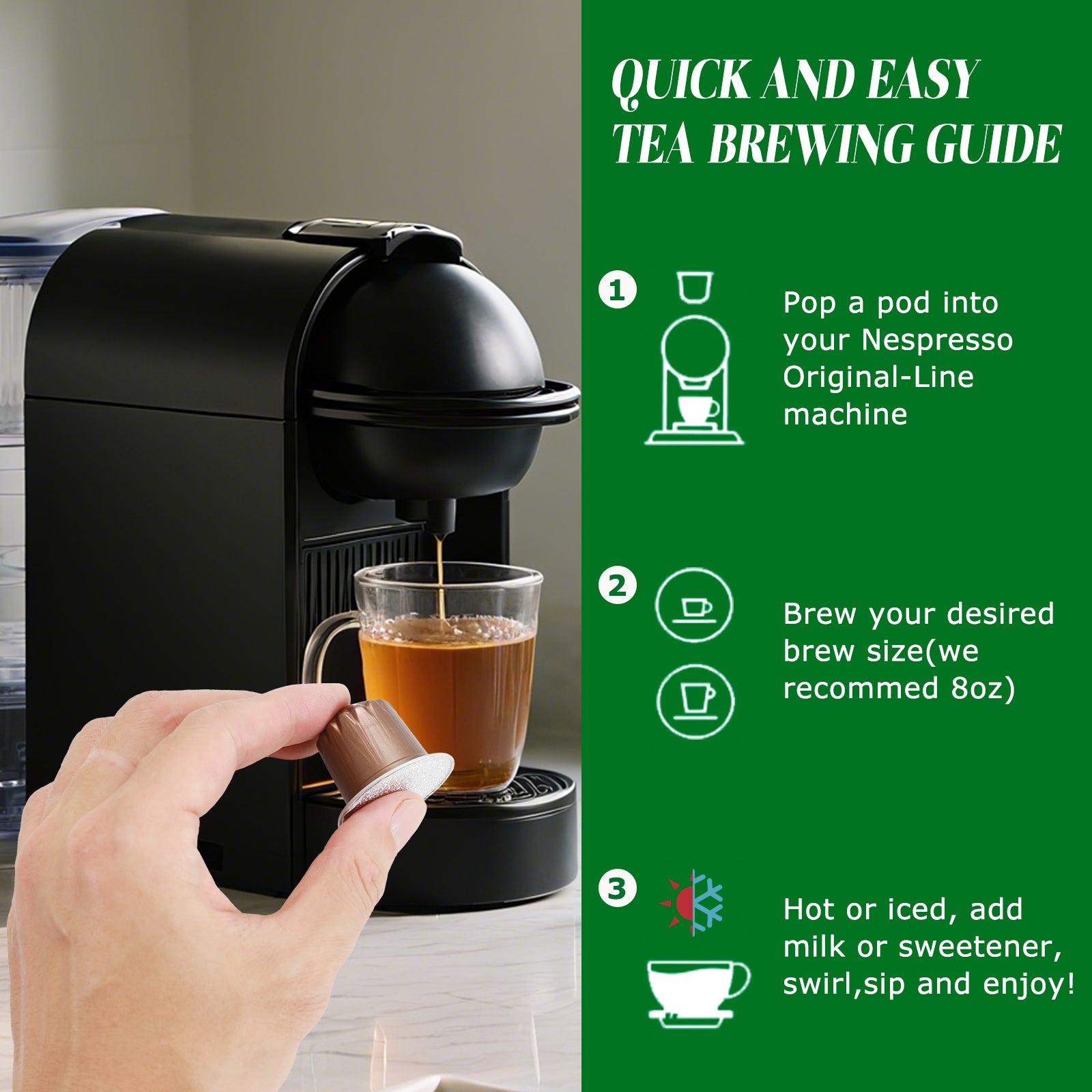Chai Tea Capsules for Nespresso Original