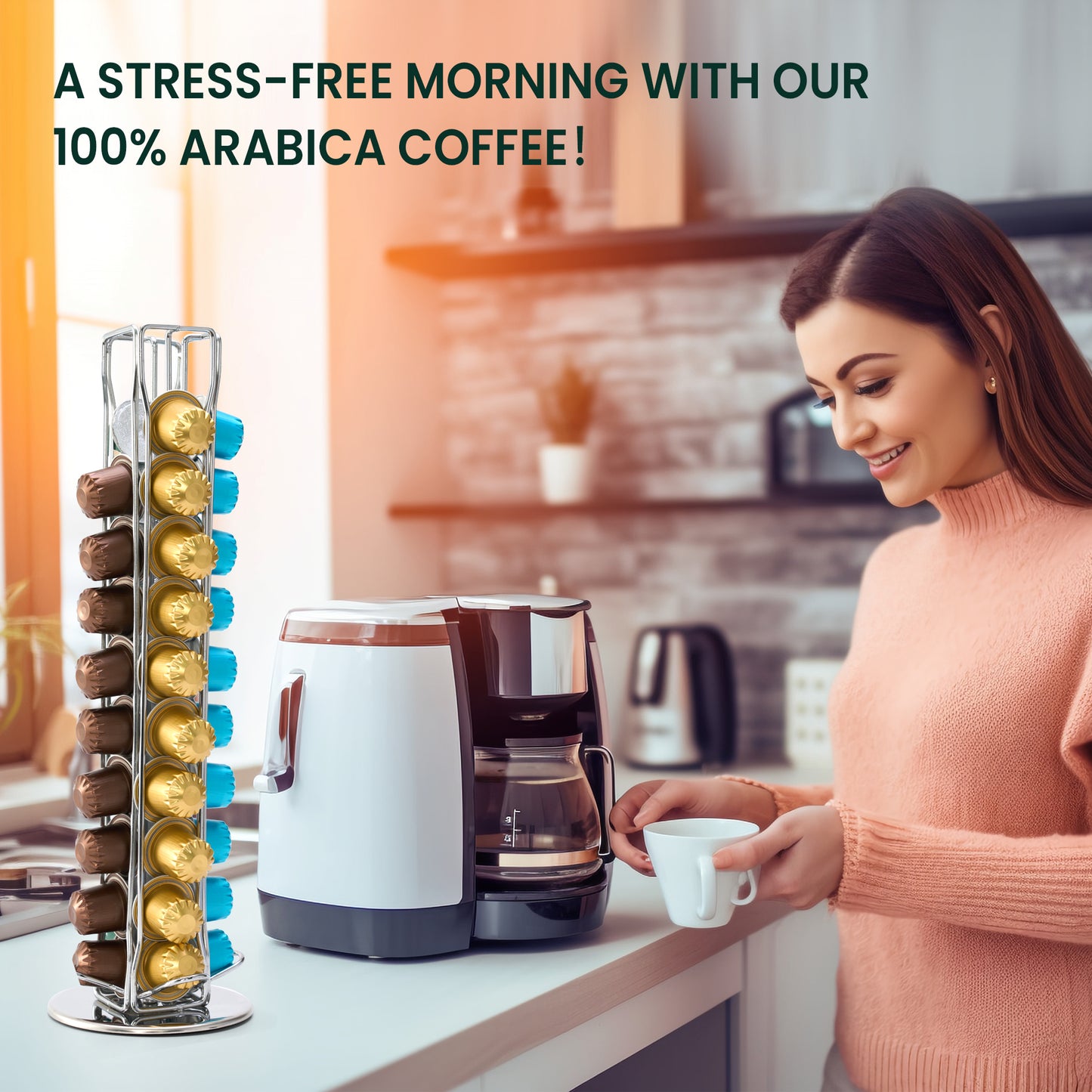 Eastsign's Chai Tea Pods,Chai Tea Capsules for Nespresso, Rich Masala Spice Blend(No Milk/Sugar Added), Compatible with Original Nespresso Machine, Recyclable Single Serve Tea Pods,10ct