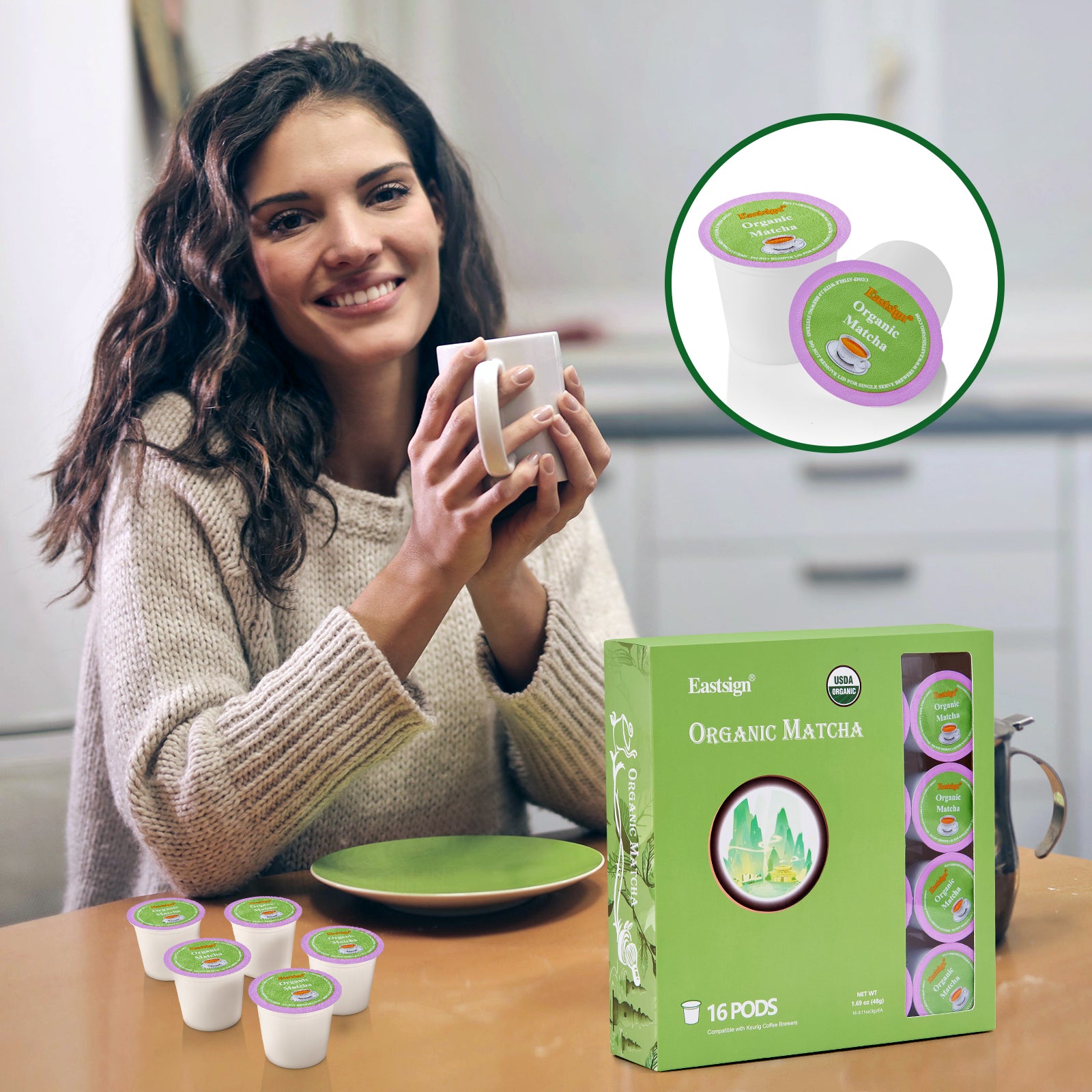 Organic Matcha K-Cup Pods